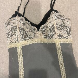 Vintage rampage mesh and lace top
